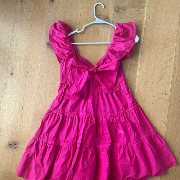Saylor Pink Ruffled Dress - Picture 3 of 4